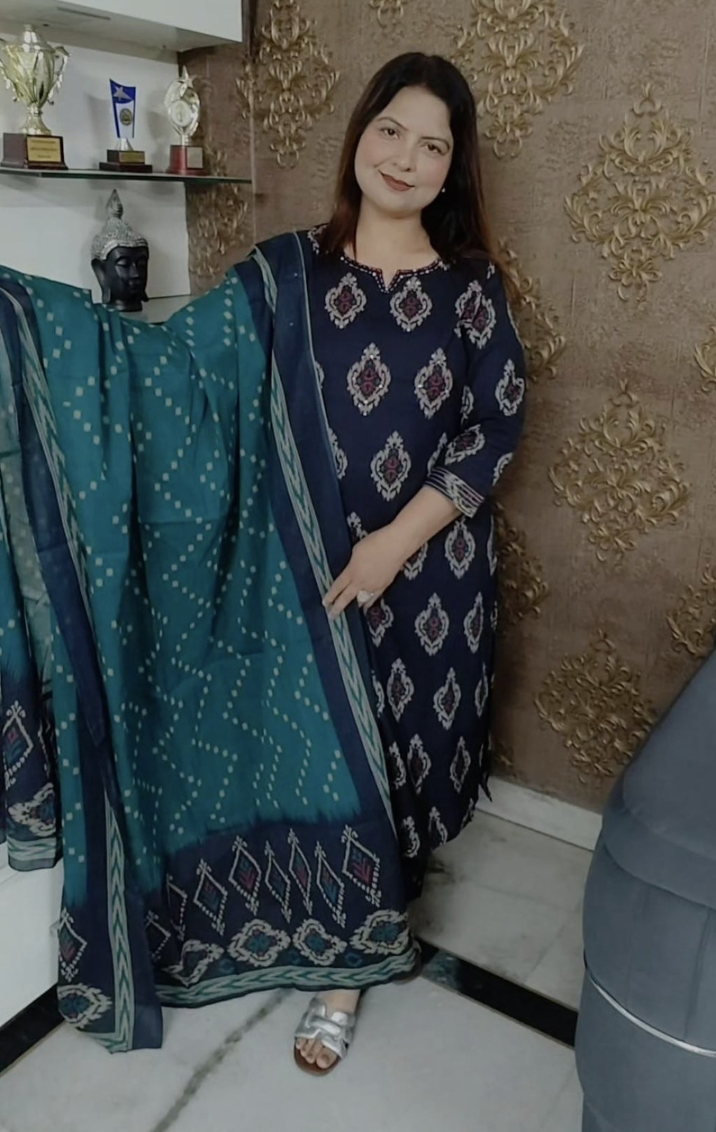 Pure Cotton Three‑Piece Suit Set