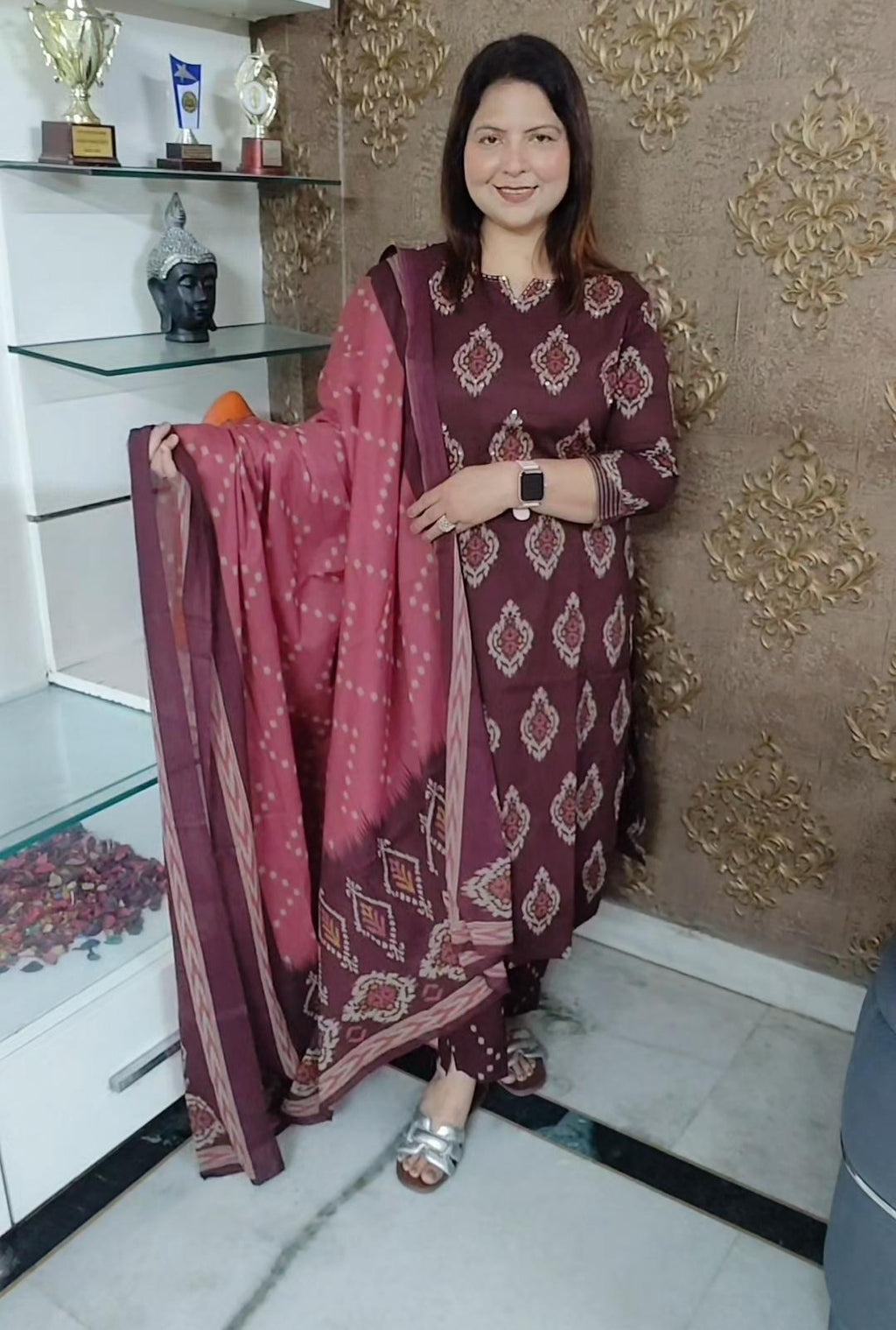 Pure Cotton Three‑Piece Suit Set