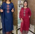 Pure Cotton Kanta Work Suit Set with Dupatta