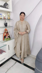 Premium Party Wear Anarkali Suit Set with Handwork & Embroidered Dupatta