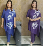 Sequenced Poncho Two-Piece Dress