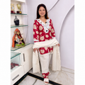 Premium Cotton Farshi Salwar Suit Set with Mirror & Pearl Work